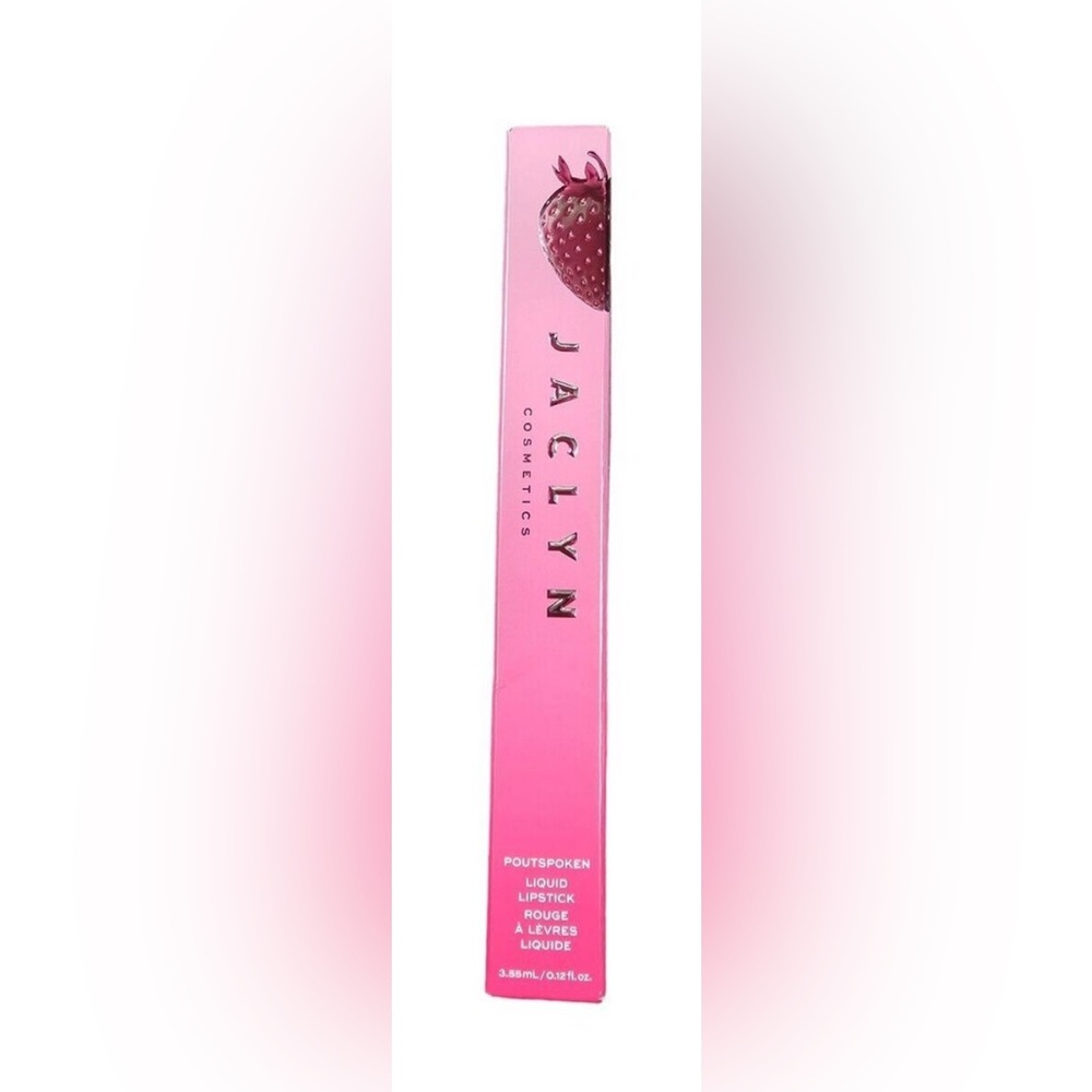 Jaclyn Poutspoken Liq u id Matte Lipstick in Strawberry Cake - New - Full Size